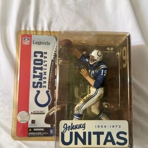 NFL Johnny Unitas Baltimore Colts Collectable Action Figure NIP